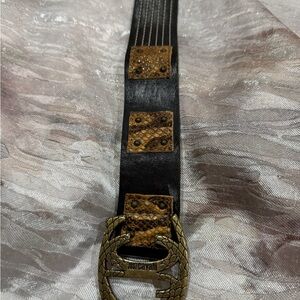Just Cavalli Black and Brown Belt
